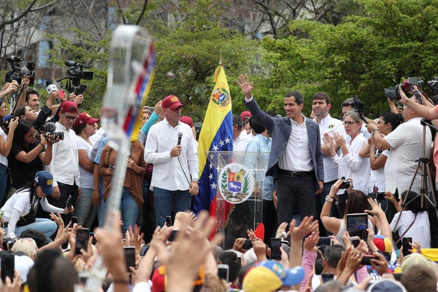 Venezuelan opposition leader Juan Guaido attends a rally in support of the Venezuelan National Assembly and against the government of Venezuela's President Nicolas Maduro in Caracas