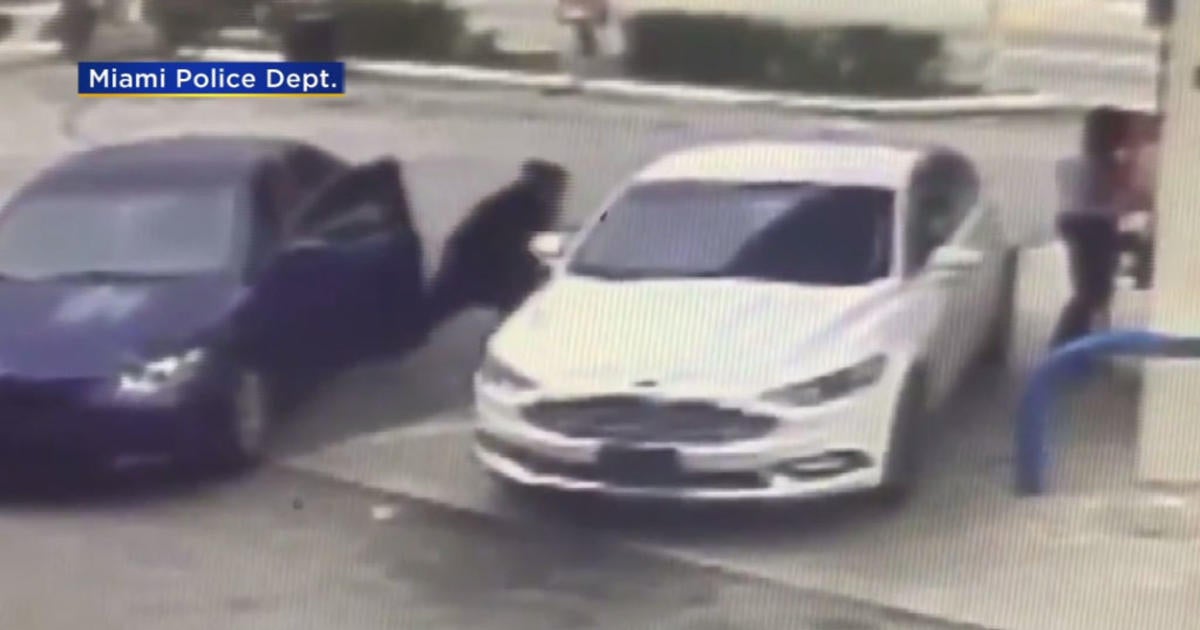 Miami Car Burglar Caught On Camera Cbs Miami