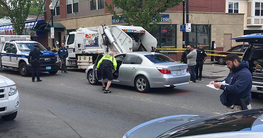 Boston Police Officer Hit By Car In Roxbury While Chasing Man - CBS Boston