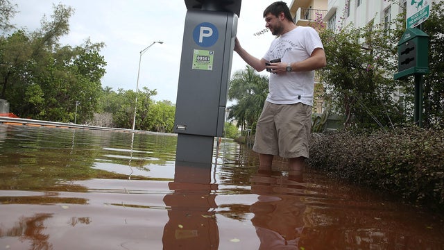 Global Warming, Full Moon, High Tide Cause Flooding In Miami Beach 