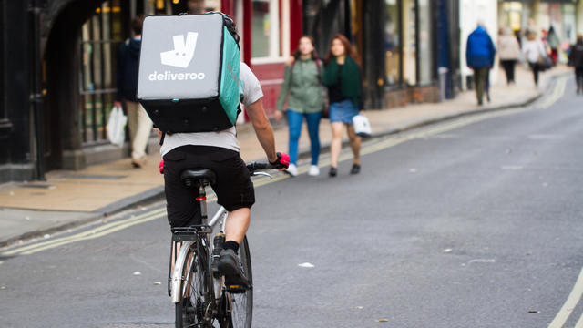 Deliveroo Take Away Cyclist 