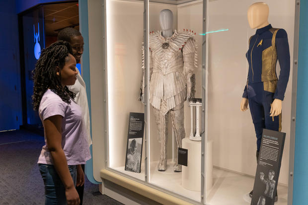 Costumes worn in the Star Trek Discovery series courtesy of Indianapolis Childrens Museum 