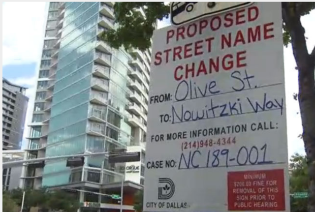 Proposal to rename part of Dallas street Nowitzki Way 