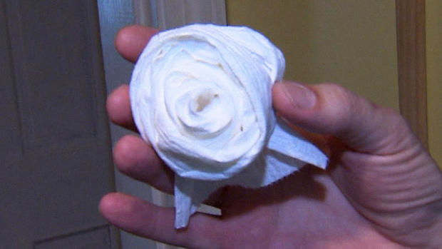 Toilet paper rose 