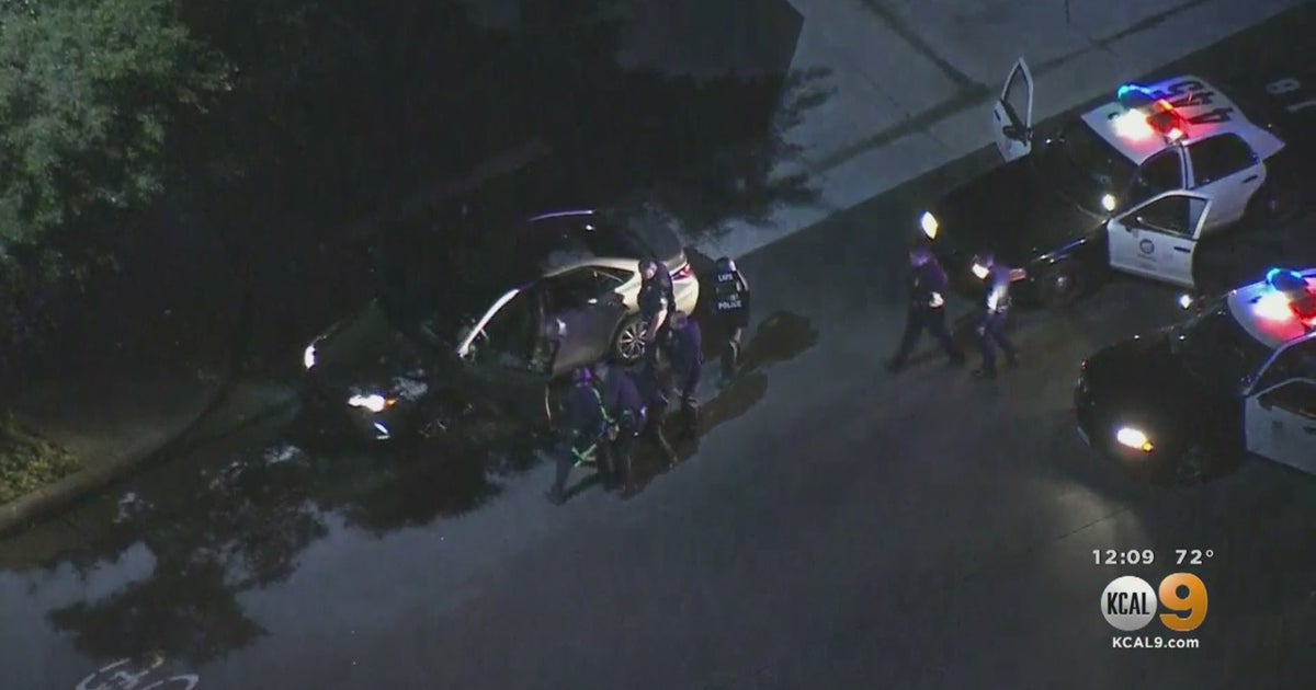 Elderly Woman Arrested After Slow Speed Pursuit Through South LA - CBS ...