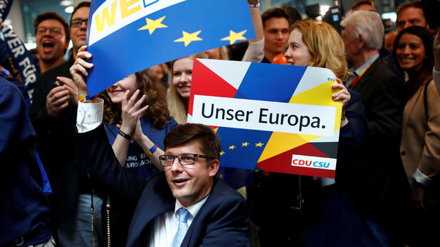 First reactions after the European Parliament elections in Berlin 