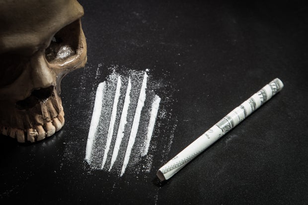 Drug Cocaine of the dead image Symbolic 