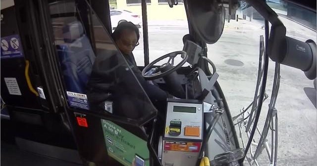 Bus driver saves disabled little boy from wandering into traffic - CBS News
