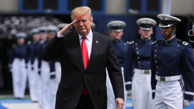 U.S. President Trump attends U.S. Air Force Academy's graduation ceremony in Colorado, Springs, Colorado 