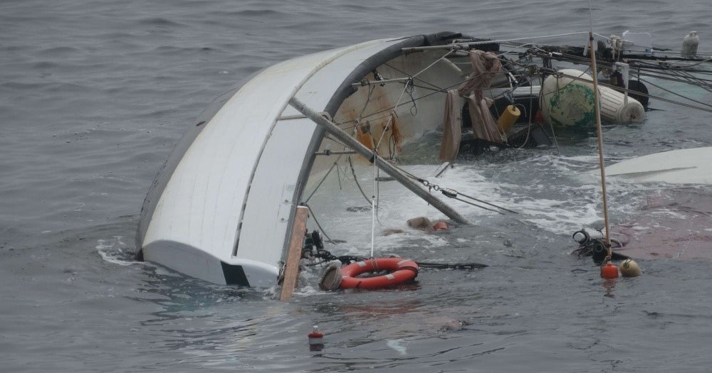 Couple Sailing Around World Rescued After Boat Capsizes In Ocean Off ...