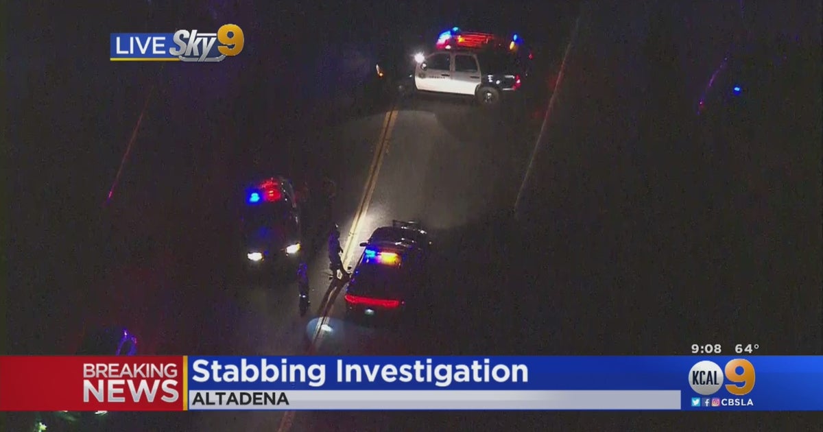 Police Investigating Double Stabbing In Altadena - CBS Los Angeles