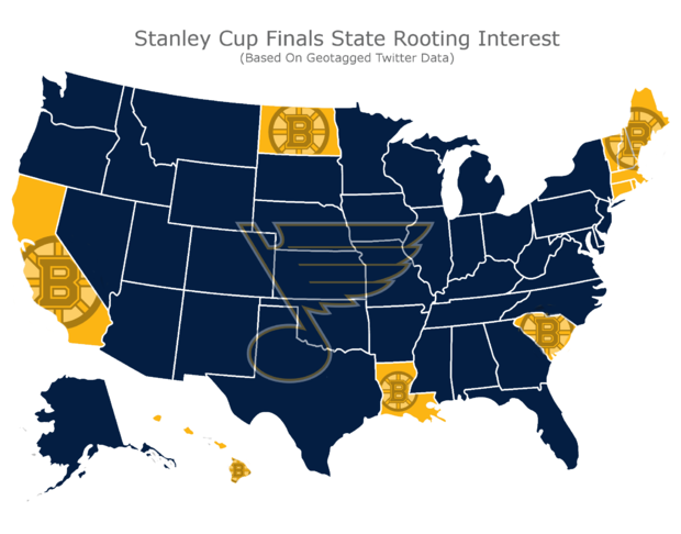Stanley Cup Final Map 2019 