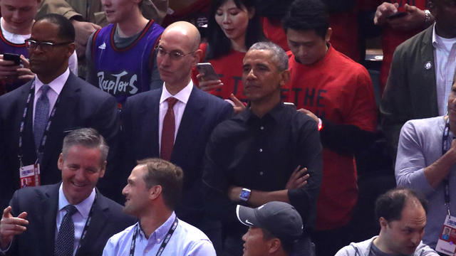 NBA Commissioner Adam Silver, Barack Obama 