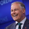 Presidential Candidate Jay Inslee Delivers Climate Change Speech In New York City 