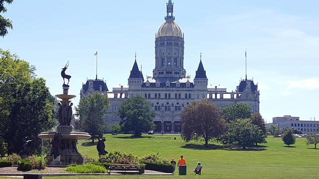 The Connecticut State Capitol pictured here in Bushnell Park, Hartford 