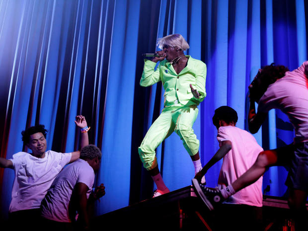 Tyler, the Creator performs during Governors Ball Music Festival at Randall's Island Park in New York 