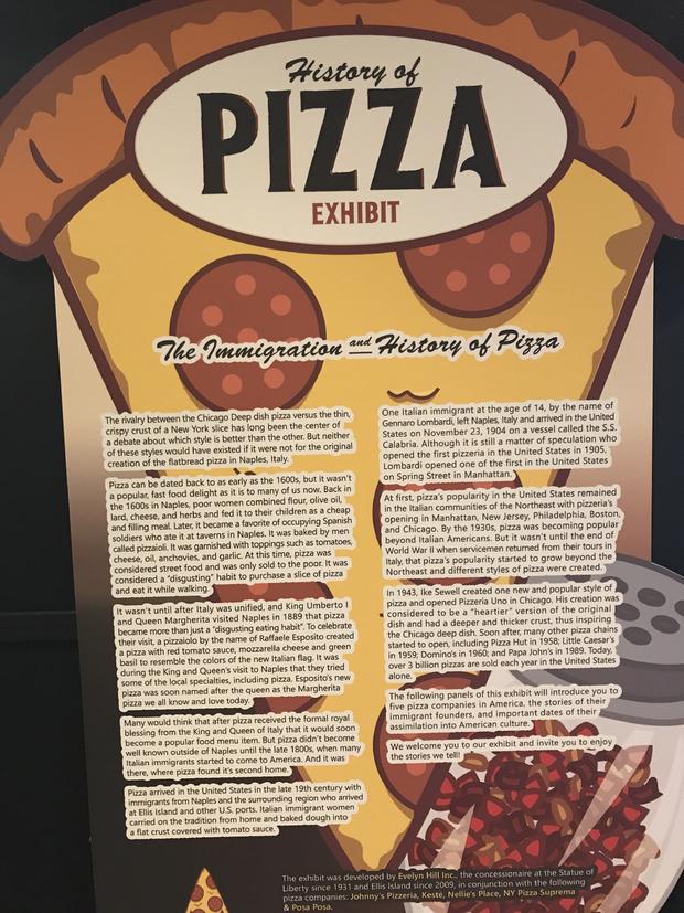 Ellis Island Pizza Exhibit 