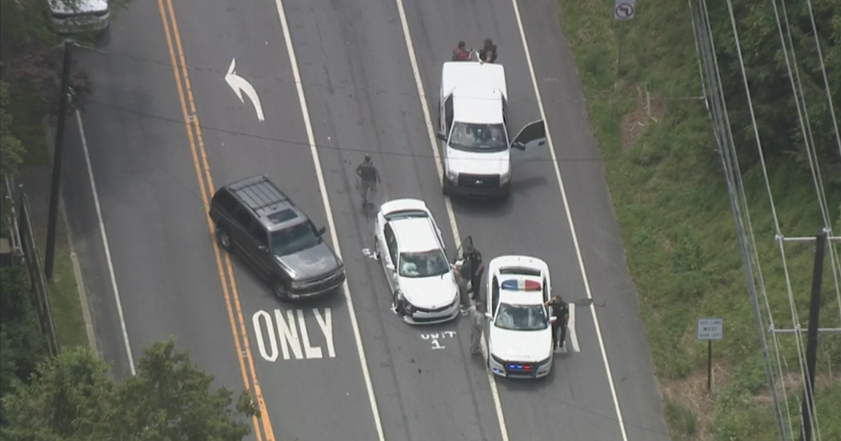 2 Arrested After Police Pursuit Ends In Crash In Chester County - CBS ...