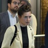 Amanda Knox arrives at Milan's Linate airport 