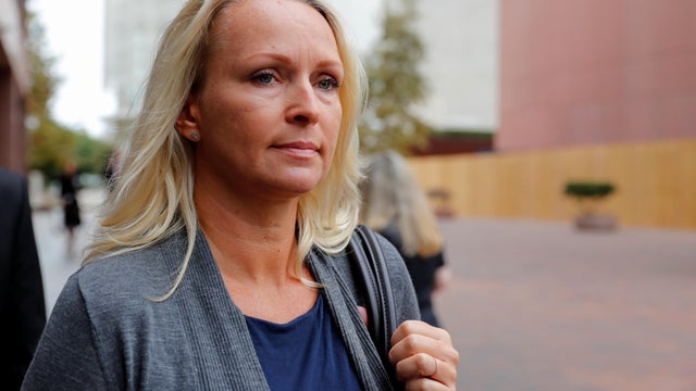 Margaret Hunter, wife of congressman Duncan Hunter (R-CA), leaves federal court in San Diego, 