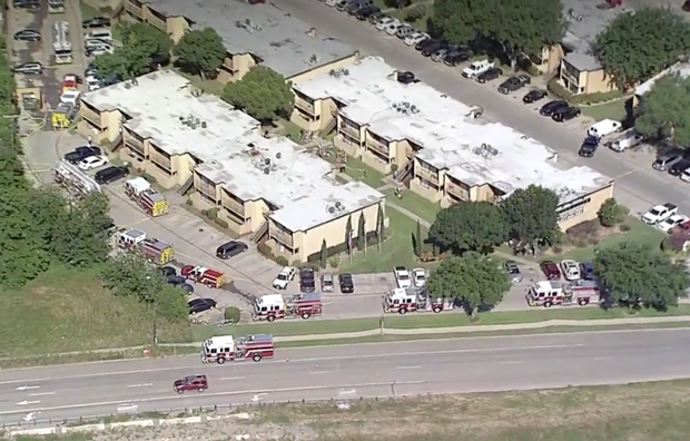 Aftermath of Arlington 2-alarm apartment fire