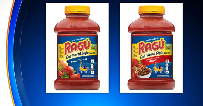 Ragu Pasta Sauces Recalled Because Sauce May Contain Plastic Fragments CBS New York