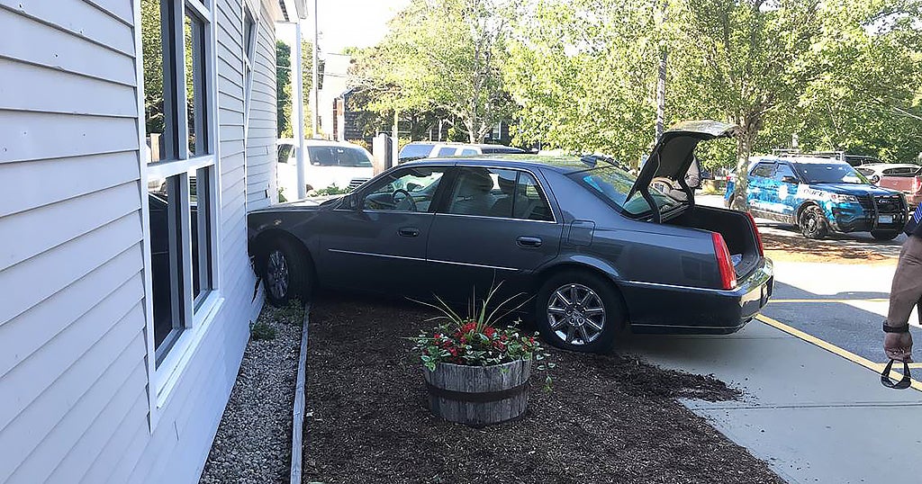 Cotuit Post Office Damaged By Car - CBS Boston