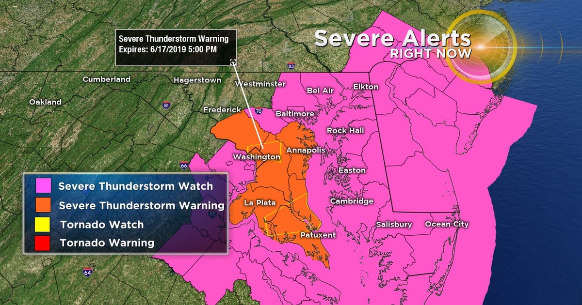 Maryland Weather: Severe Thunderstorms Statewide - CBS Baltimore
