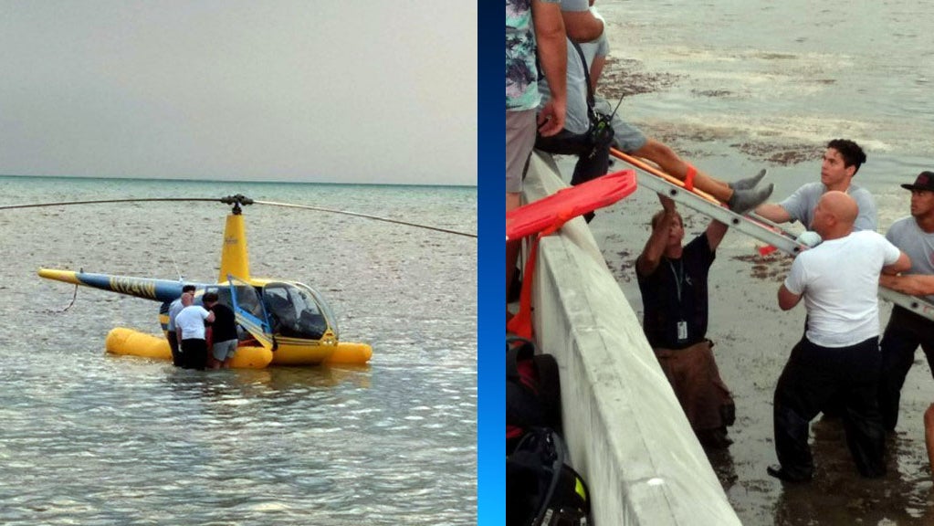 PHOTOS Sightseeing Helicopter Crashes Into Water Off Key West CBS Miami