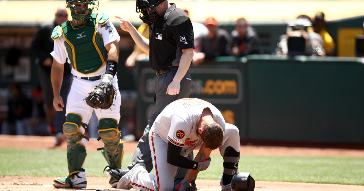 Trey Mancini suffers elbow contusion in Oakland game