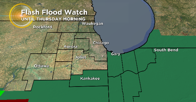 Chicago Area Weather: Flash Flood Watch For Southern Counties - CBS Chicago