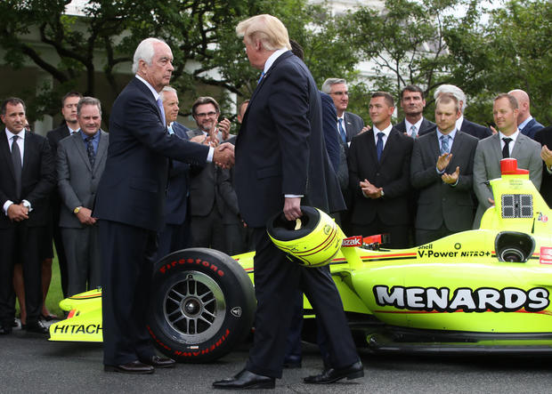 President Trump Welcomes Indianapolis 500-Winning Penske Team To White House 