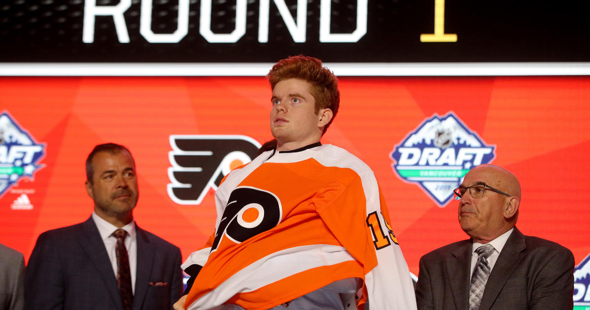 Flyers Select Defenseman Cam York With 14th Pick After Trading Down - CBS  Philadelphia