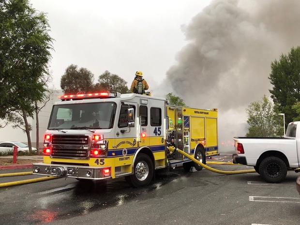 Hazmat Incident Sparks Fire At Simi Valley Industrial Park, Evacuations Ordered 