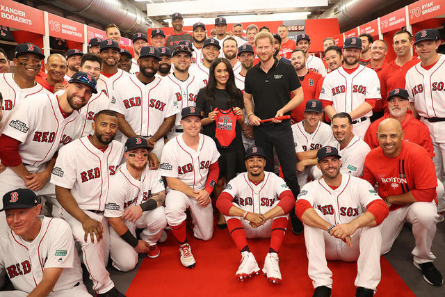 Meghan Markle Attends the Boston Red Sox vs New York Yankees