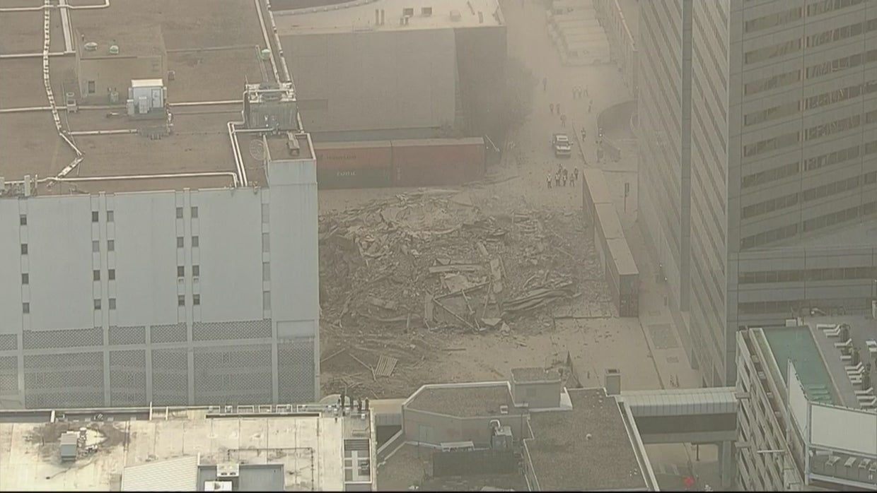 Video: Downtown Dallas Building Imploded Saturday Morning - CBS Texas
