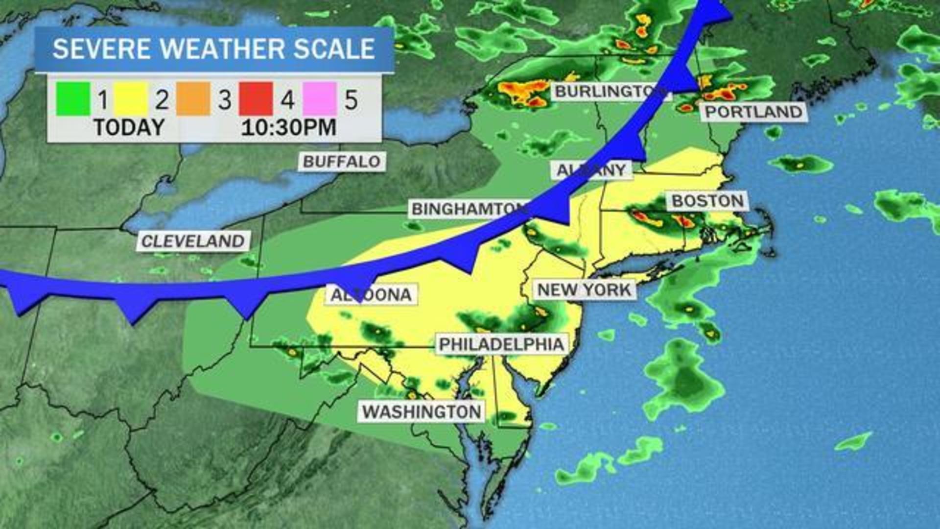 Heat waves stretch across the midwest as thunderstorms rolls on the  northeast