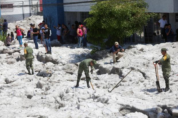 Mexican City Covered In 3-Feet Of Hail After Freak Summer Storm 