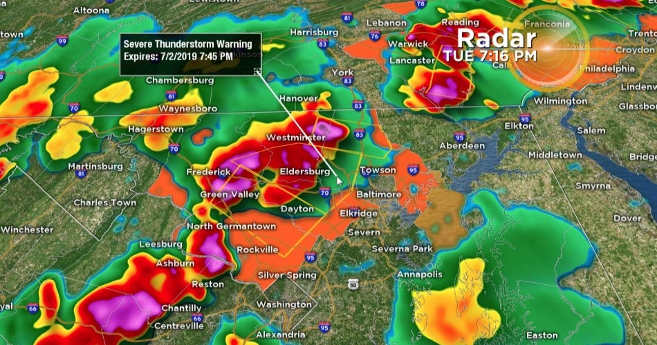 Maryland Weather Severe Thunderstorm Warnings Expire Throughout The