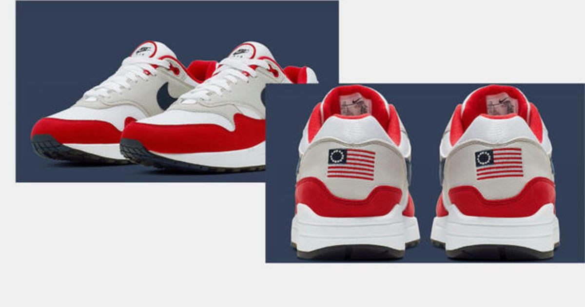 inventar pellizco Dalset Will Betsy Ross flag shoe controversy hurt Nike or help it? - CBS News