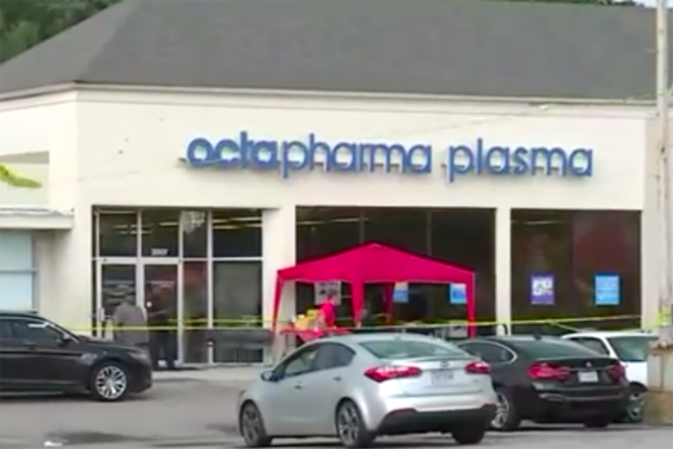 Octapharma plasma center stabbing Petersburg, VA 