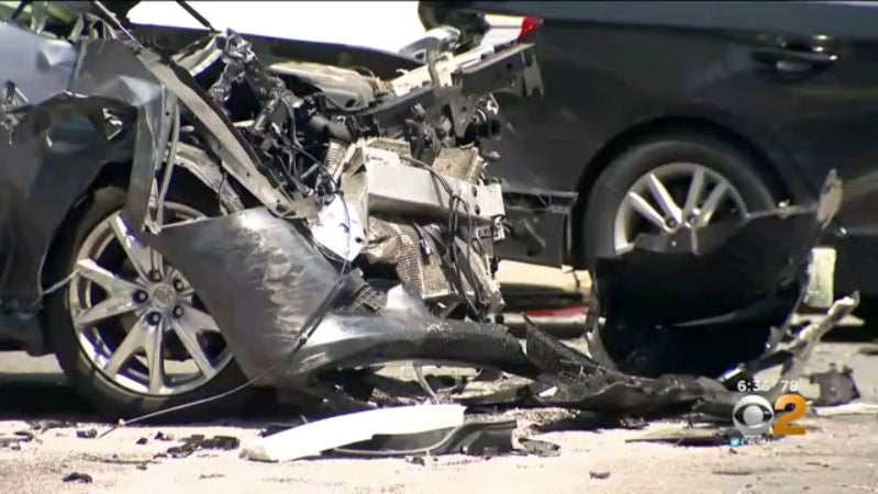 NYPD: 64-Year-Old Pedestrian Killed In Multi-Car Crash In Harlem - CBS ...