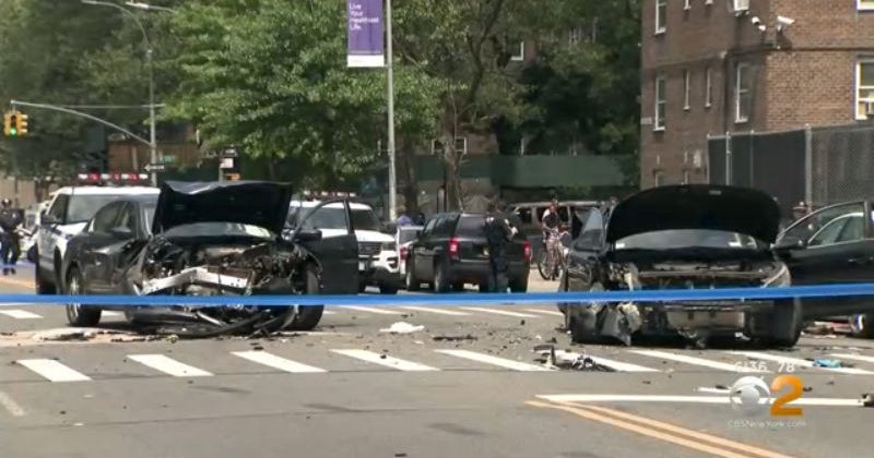 NYPD 64YearOld Pedestrian Killed In MultiCar Crash In Harlem CBS