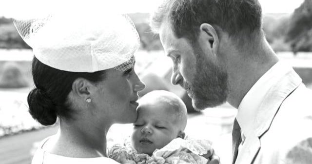 Royal family shares photos of baby Archie's christening CBS News