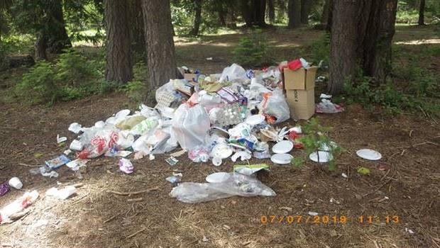 Abandoned Campfire trash 1- Stanislaus National Forest - Copy 