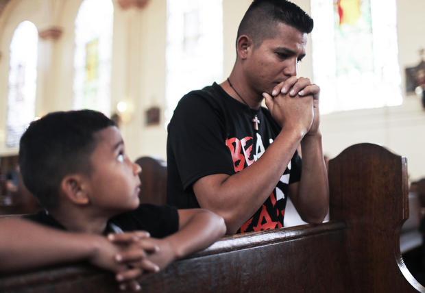 Father And Son From Honduras Seeking Asylum In The U.S. Await The Court's Decision On Their Status 
