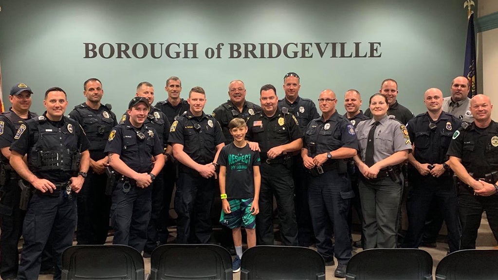 Bridgeville Police Throw Surprise Party For 11-Year-Old Who Loves Law