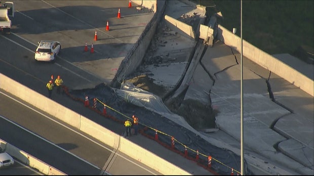 Highway 36 collapses in Westminster