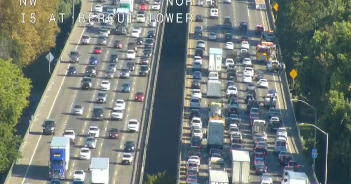 Crash On NB Interstate 5 Causing Big Traffic Backup Through Downtown ...