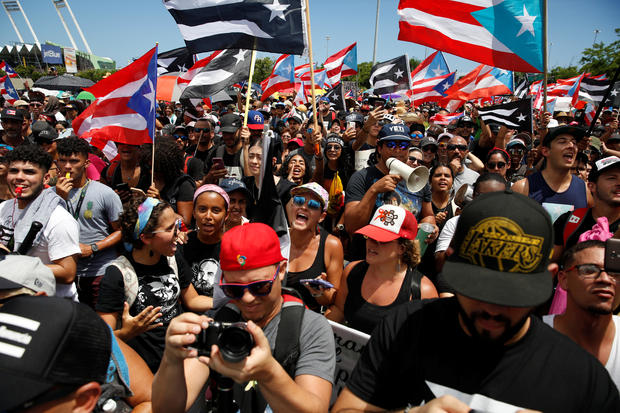 Puerto Rican protesters 